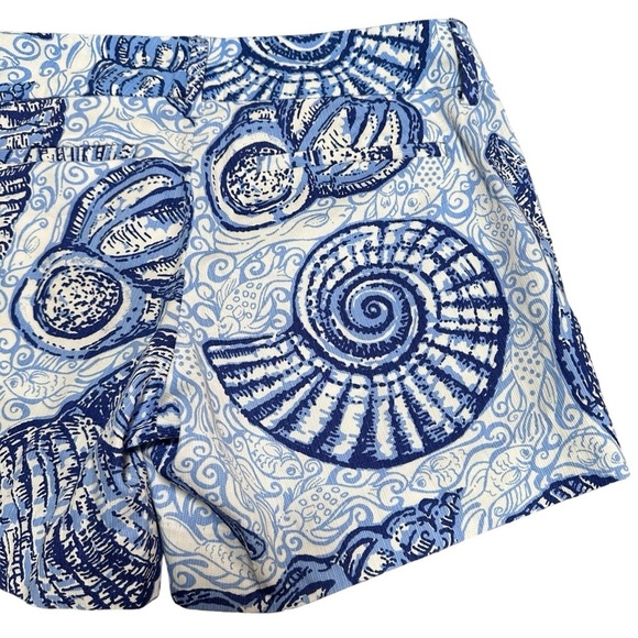 Lilly Pulitzer The Callahan Shorts 5” Inseam Blue Peri Pop Up Stuffed Shells - Picture 8 of 10